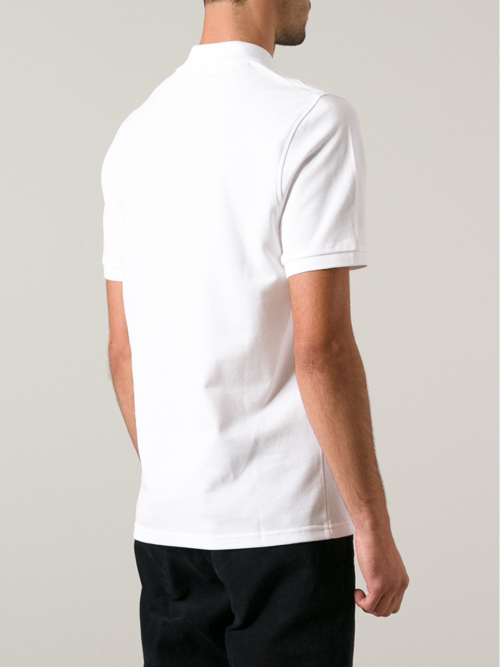 KENZO Logo Print Polo Shirt in White for Men - Lyst