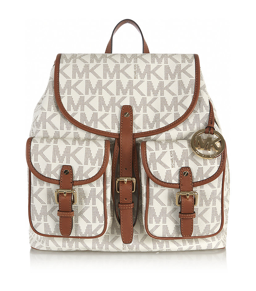 Michael michael kors Jet Set Backpack in Natural Lyst