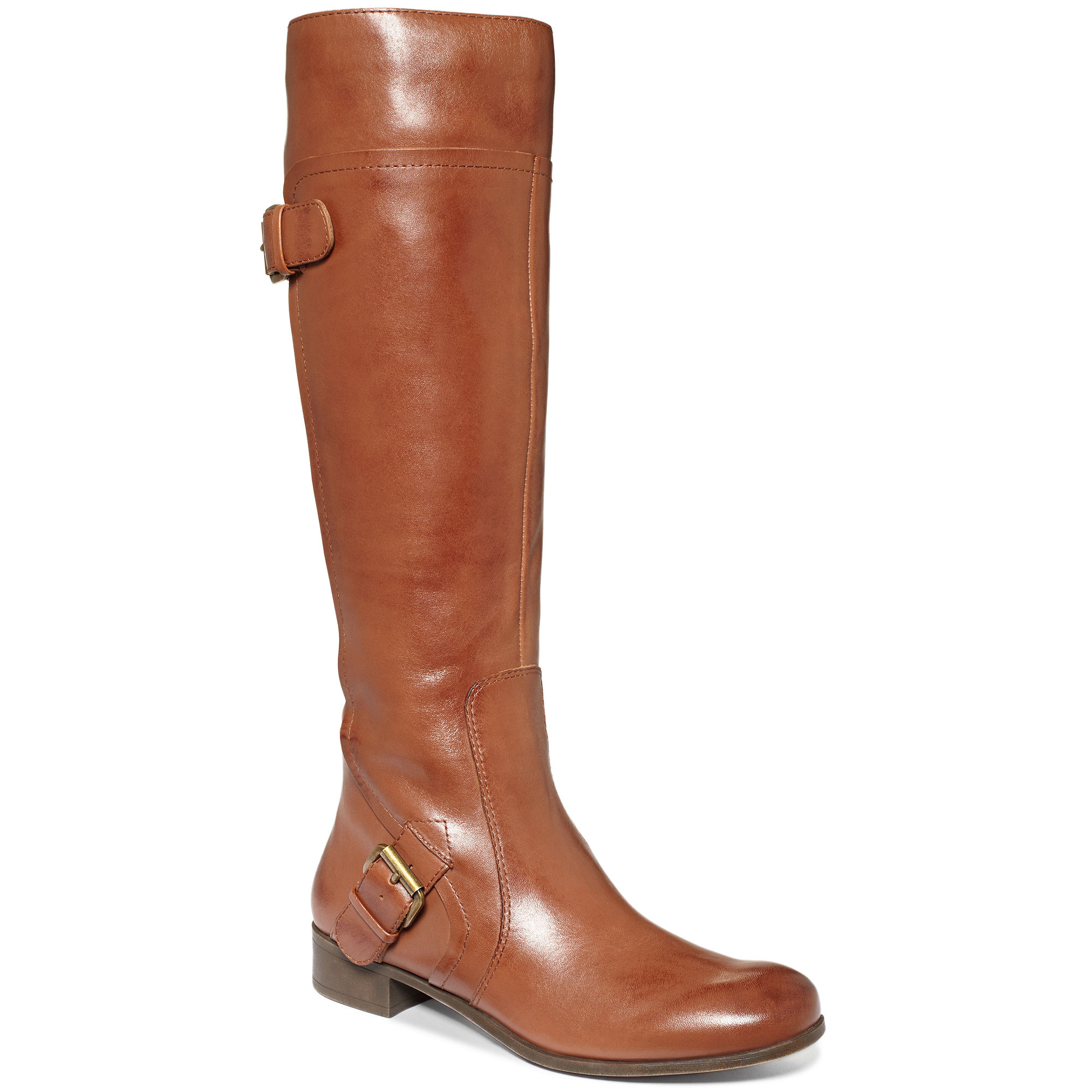 Lyst - Nine West Sookie Wide Calf Riding Boots in Brown
