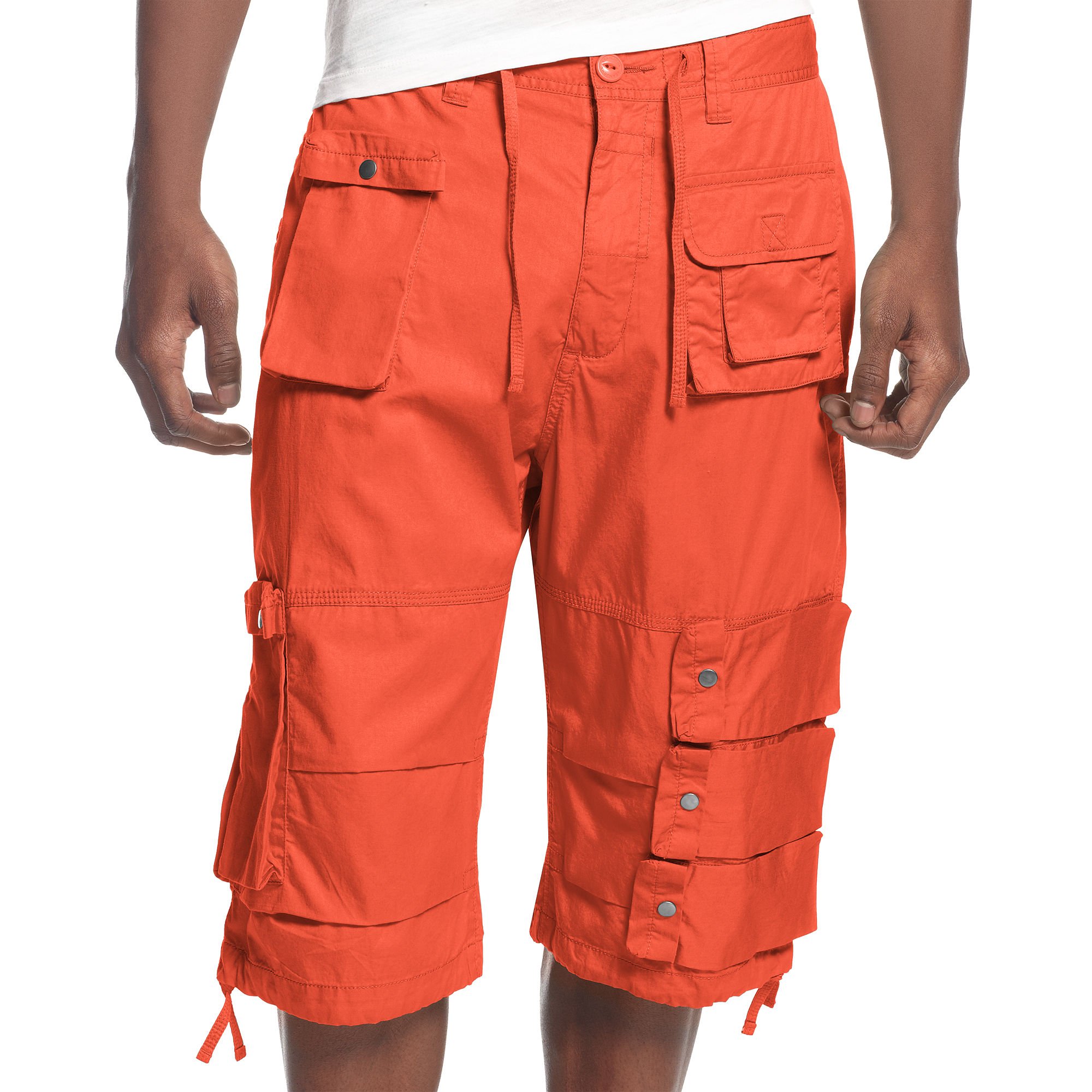 Sean John Box Flight Shorts in Orange for Men | Lyst