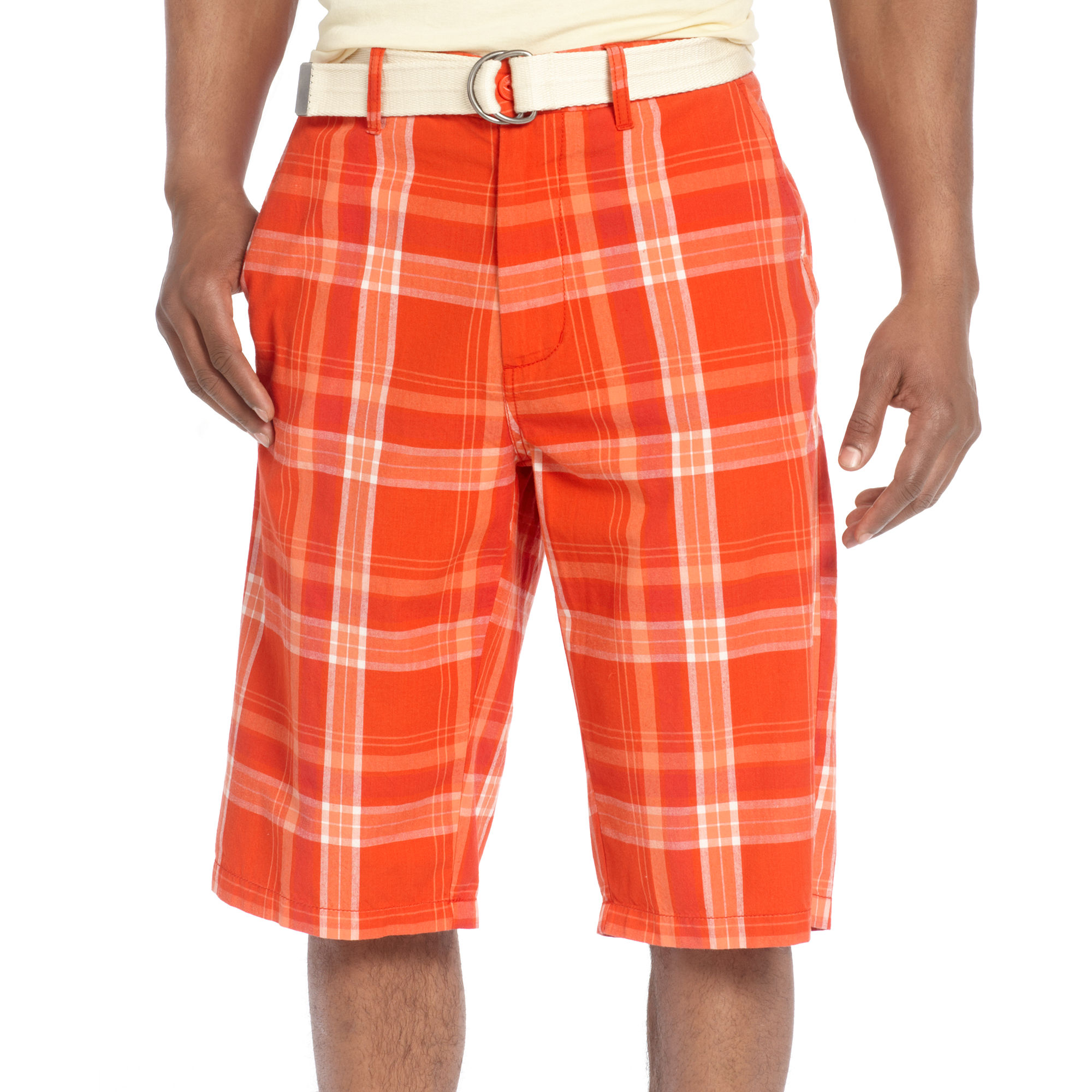 Lyst - Sean john Plaid Shorts in Red for Men