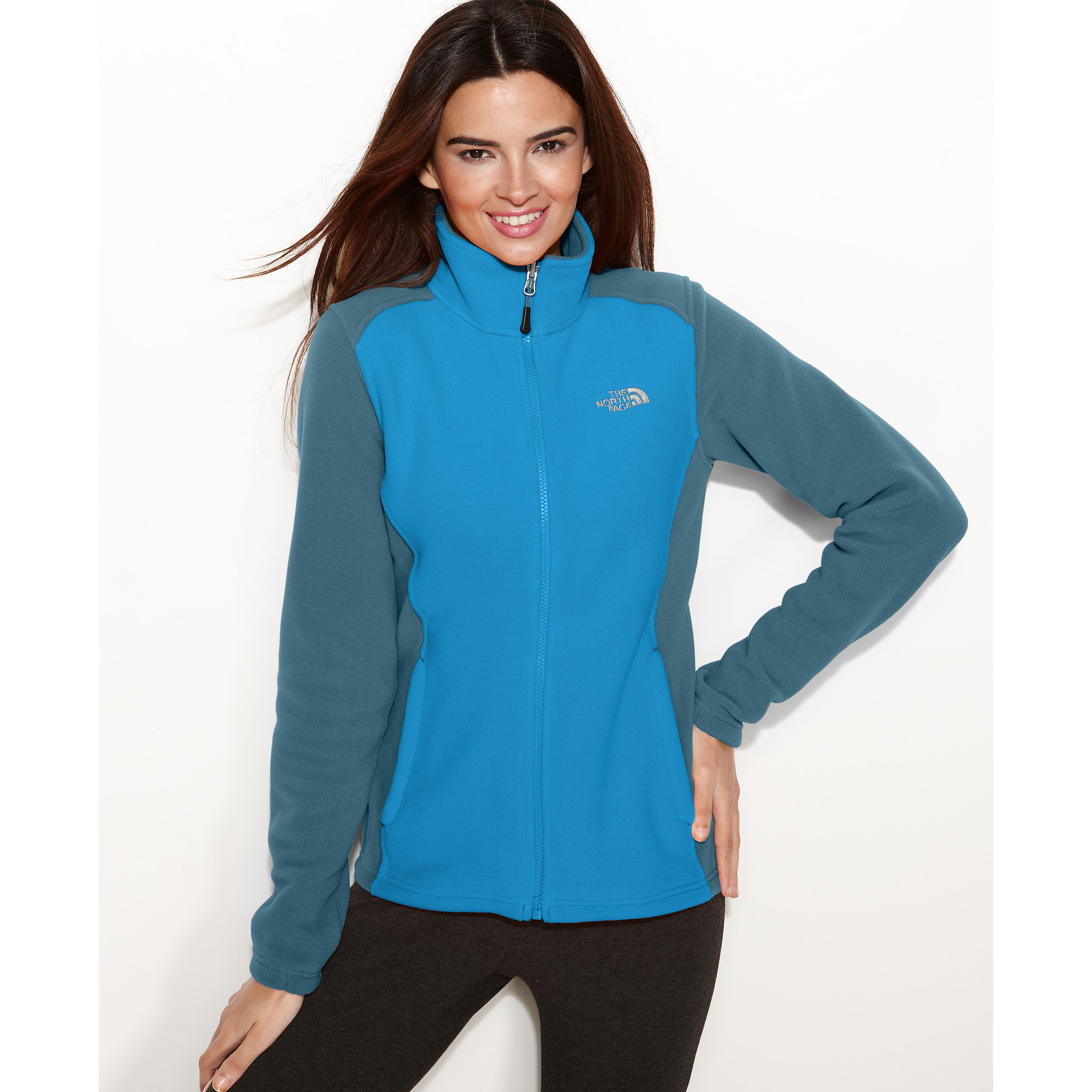 Lyst - The North Face Flashdry Colorblocked Fleece in Blue