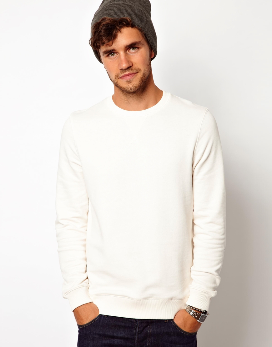 white sweatshirt asos