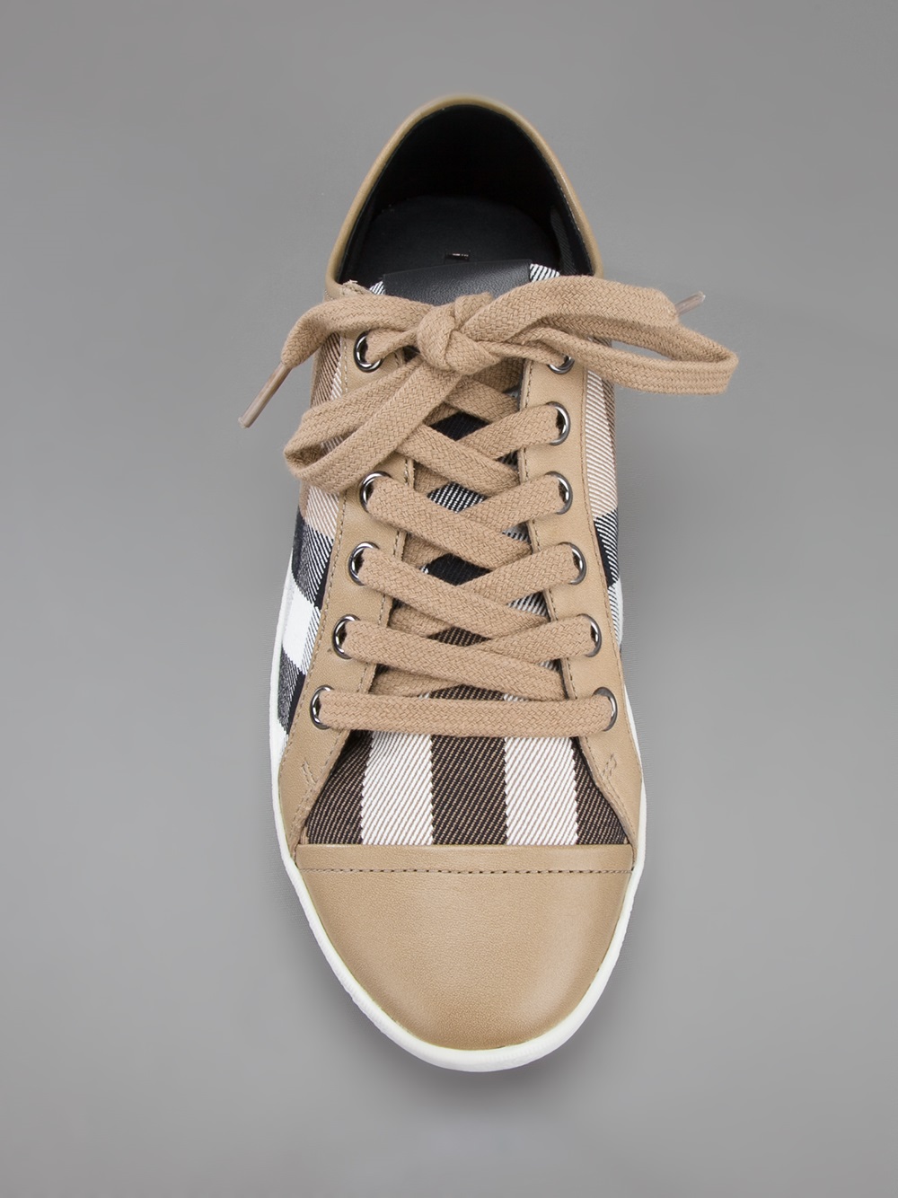 Burberry Nova Checked Sneakers in Brown Lyst