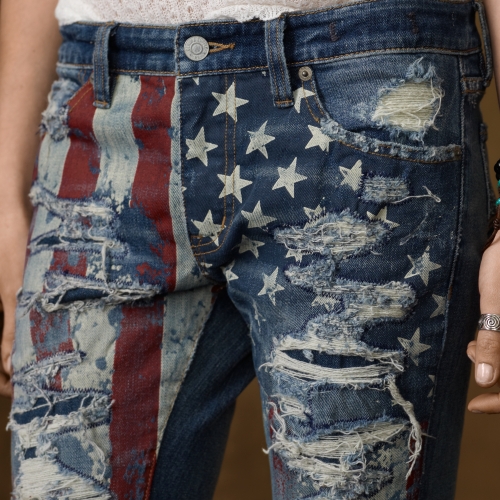Denim & Supply Ralph Lauren American Flag Skinny Jean in Blue | Lyst