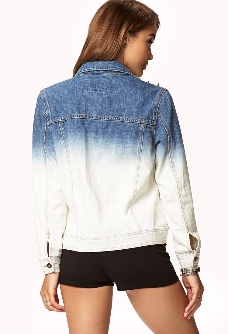 ombre denim jacket