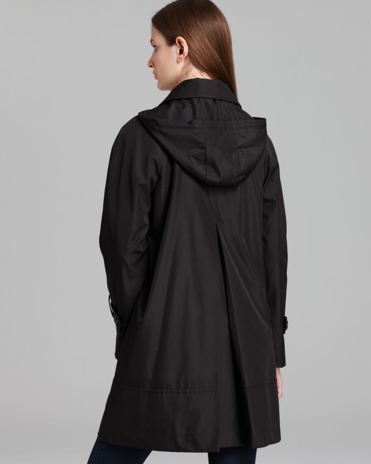marc new york raincoat a line hooded in black lyst via spiga size chart