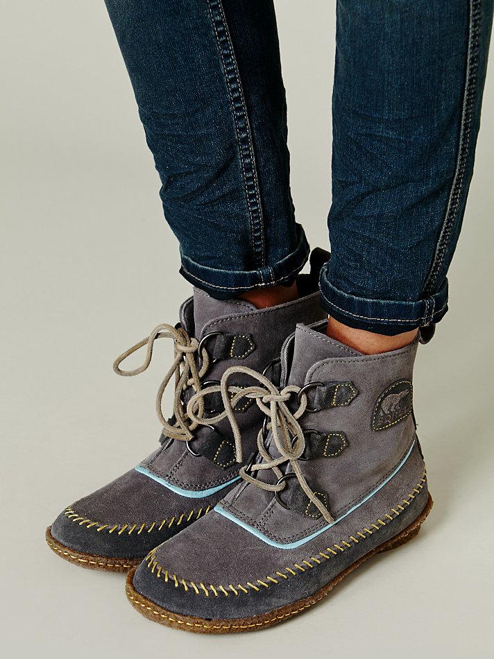 Sorel Joplin Stitch Boot in Grey (Gray) Lyst