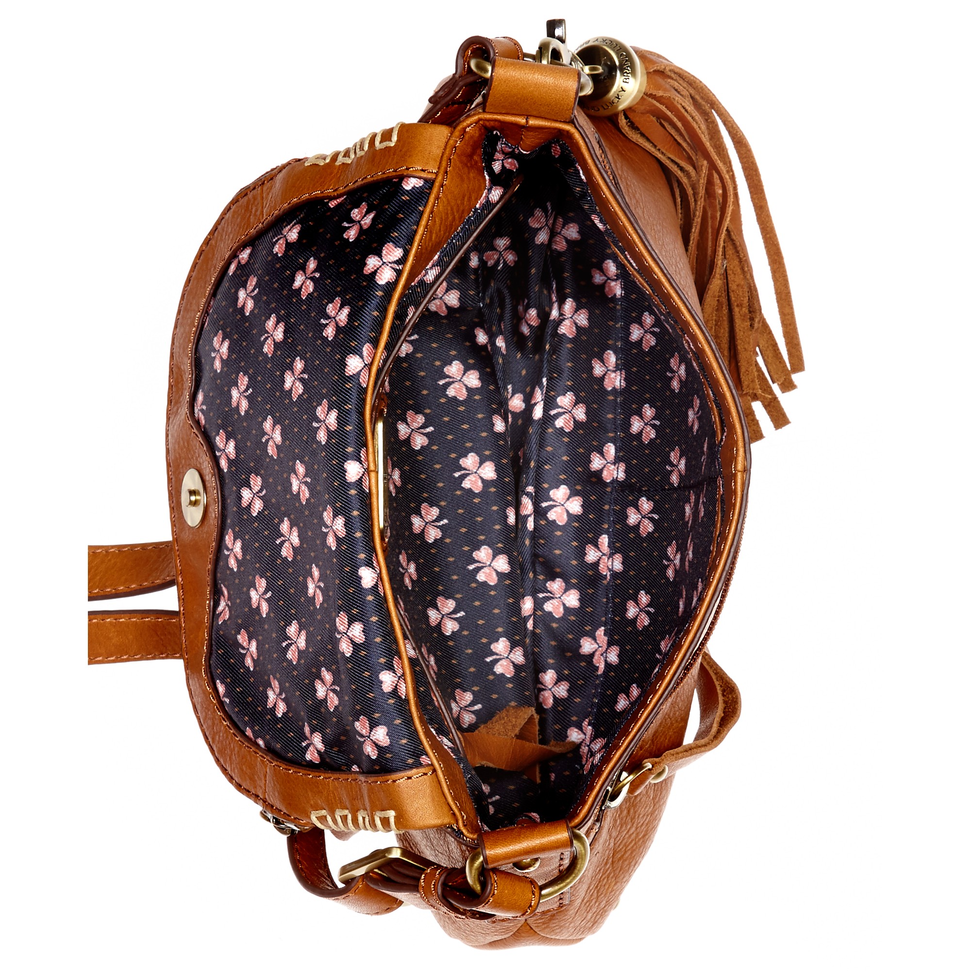 Lucky Brand Lucky Handbag Del Rey Mini Flap Crossbody in Cognac (Brown