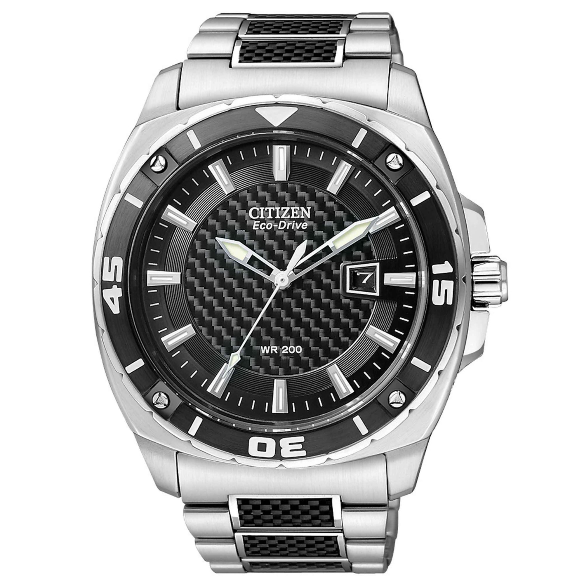 Drive from Citizen Eco-Drive Men's Black Stainless Steel Bracelet Watch 42mm