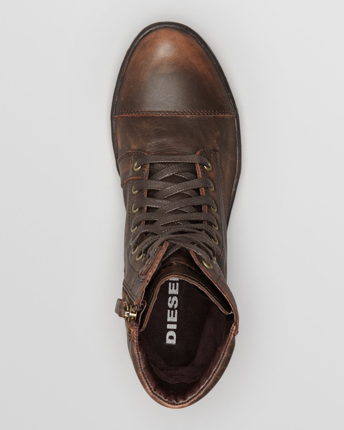 diesel leather boots