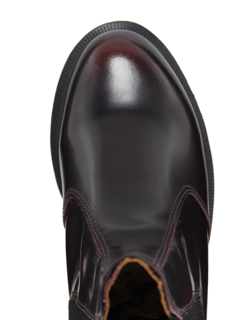 burgundy kensington flora chelsea boots