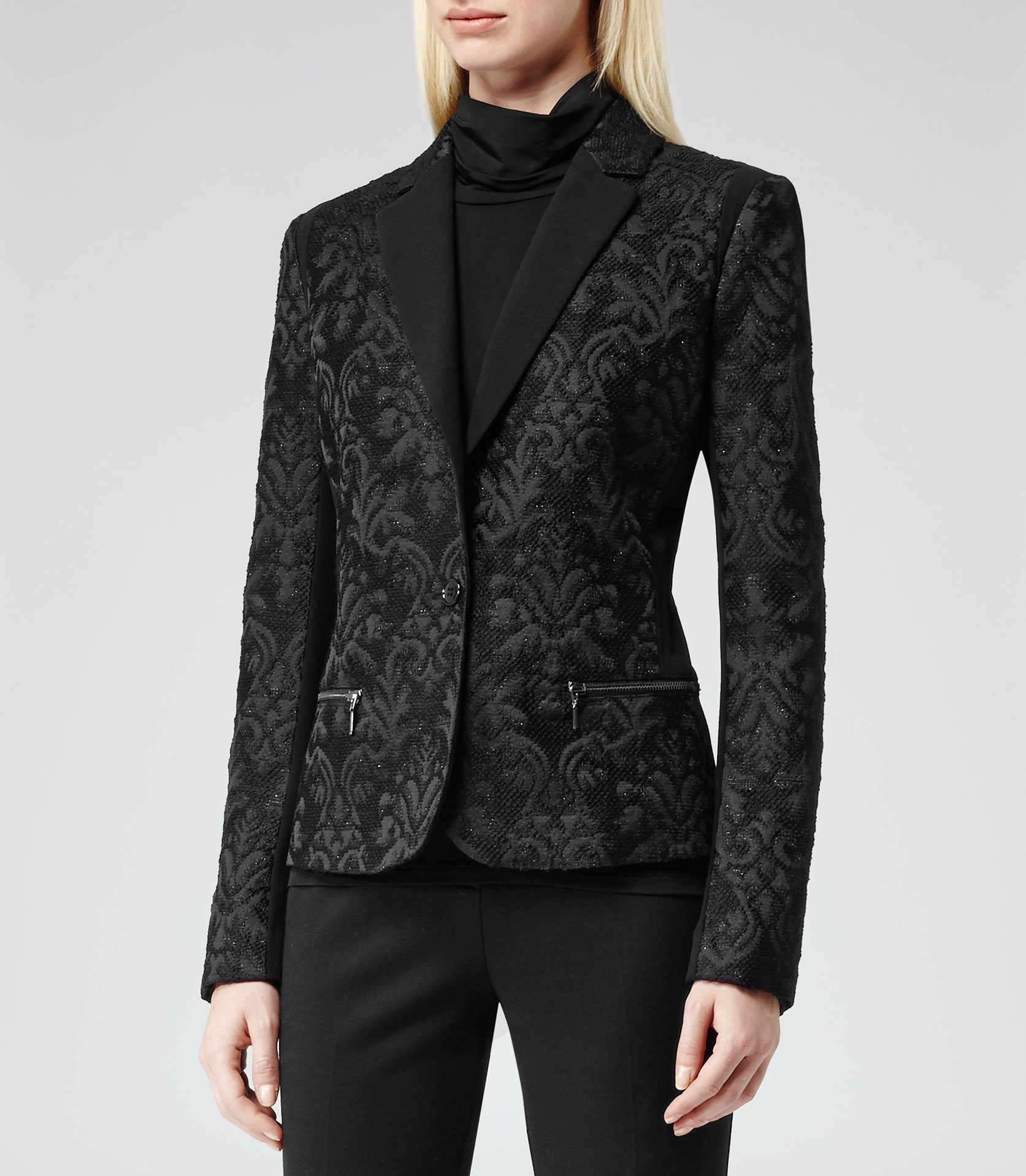 2018 New Autumn Fashion Floral Long Jacket Blazers Women