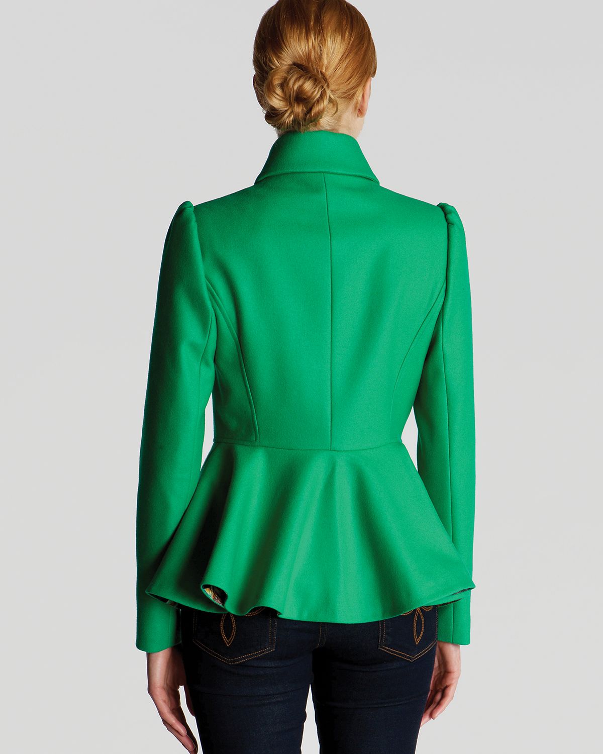ted baker peplum coat