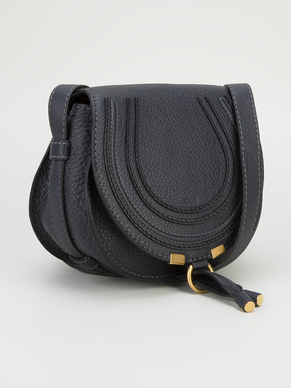 chloé marcie small saddle bag black