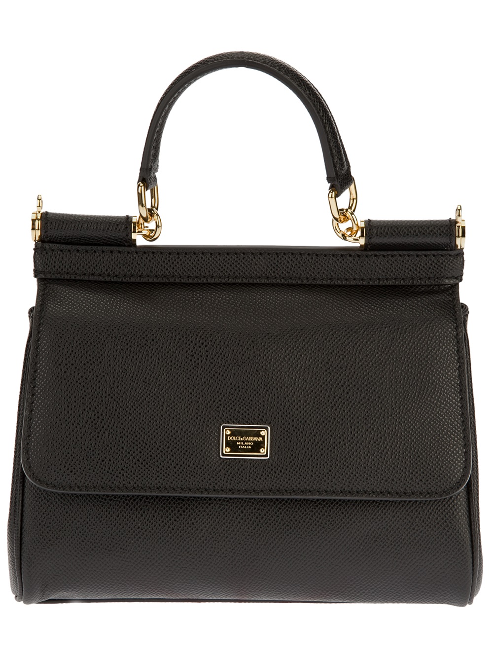 Dolce & Gabbana Miss Sicily Mini Shoulder Bag in Black - Lyst