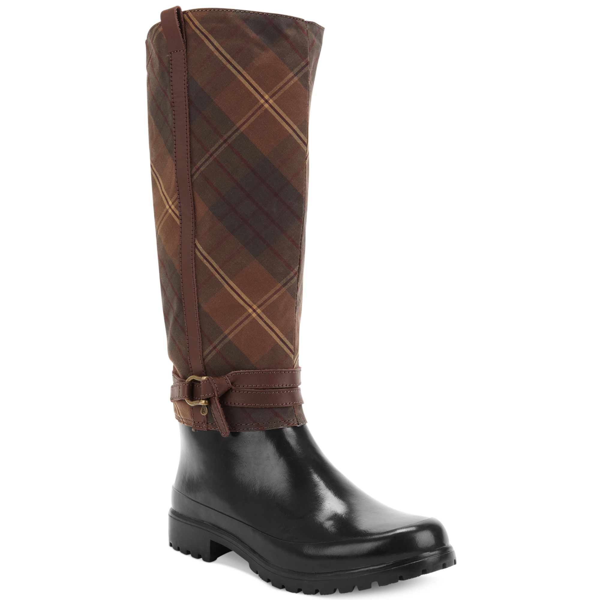 Sperry Top-Sider Women'S Everham Tall Rain Boots in Brown - Lyst