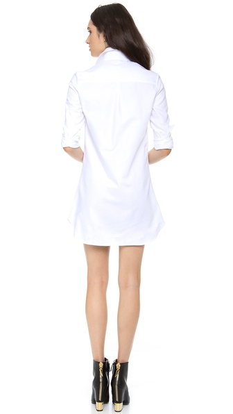 womens white long sleeve dress shirt