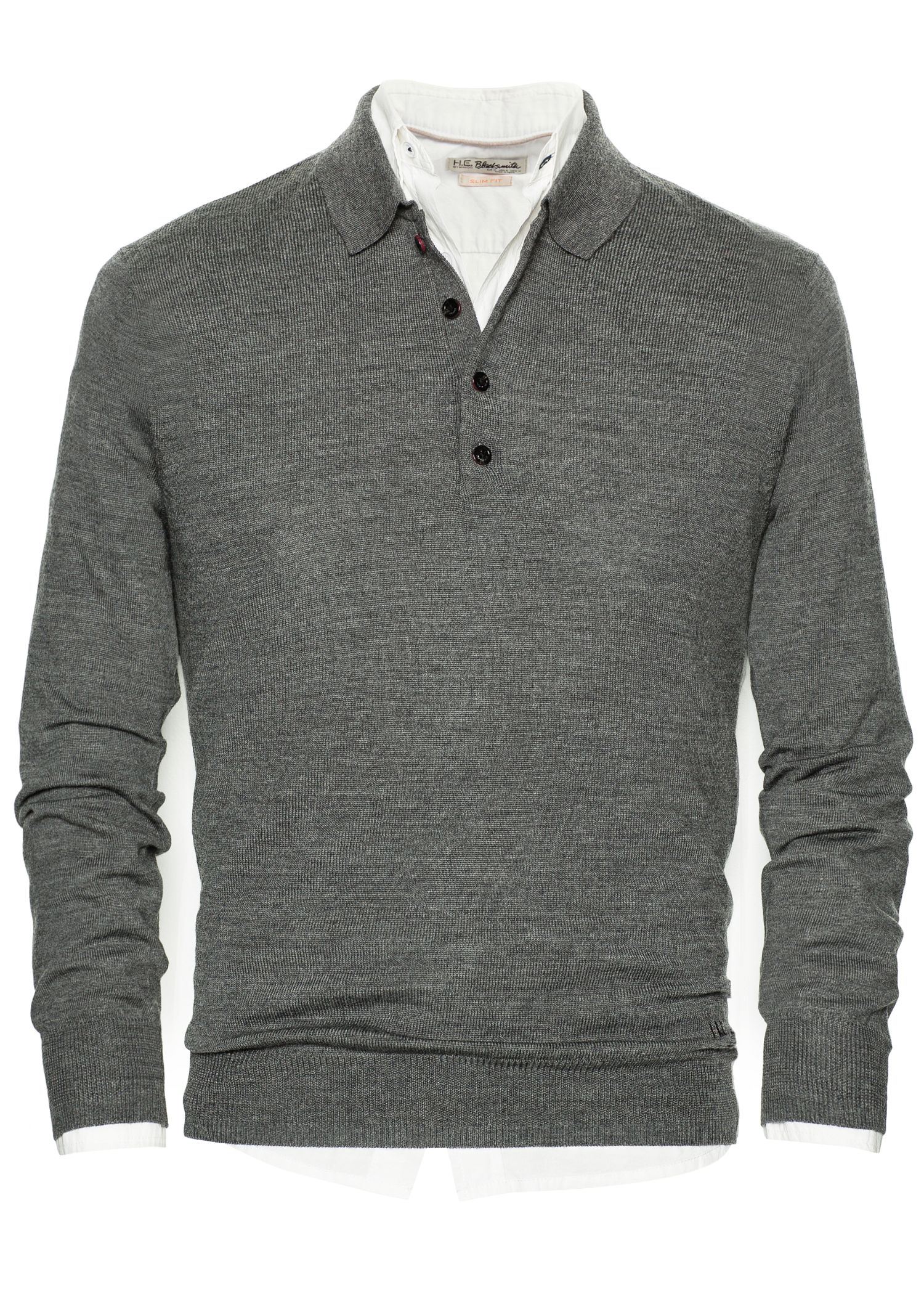 polo collared sweater