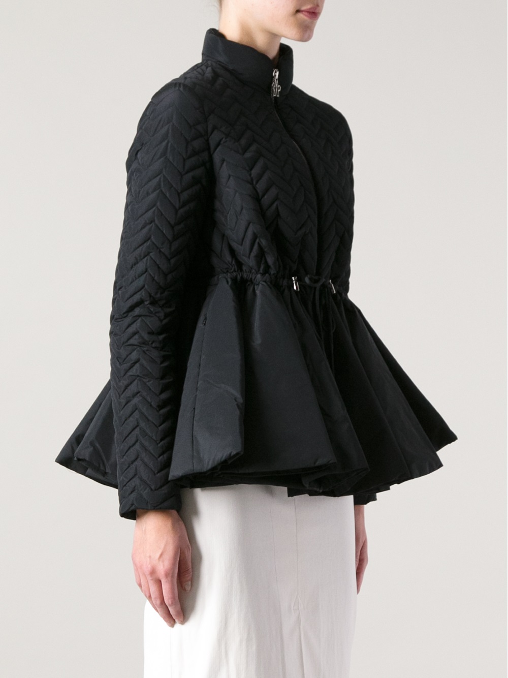 moncler flared quilted coat moncler flared quilted coat