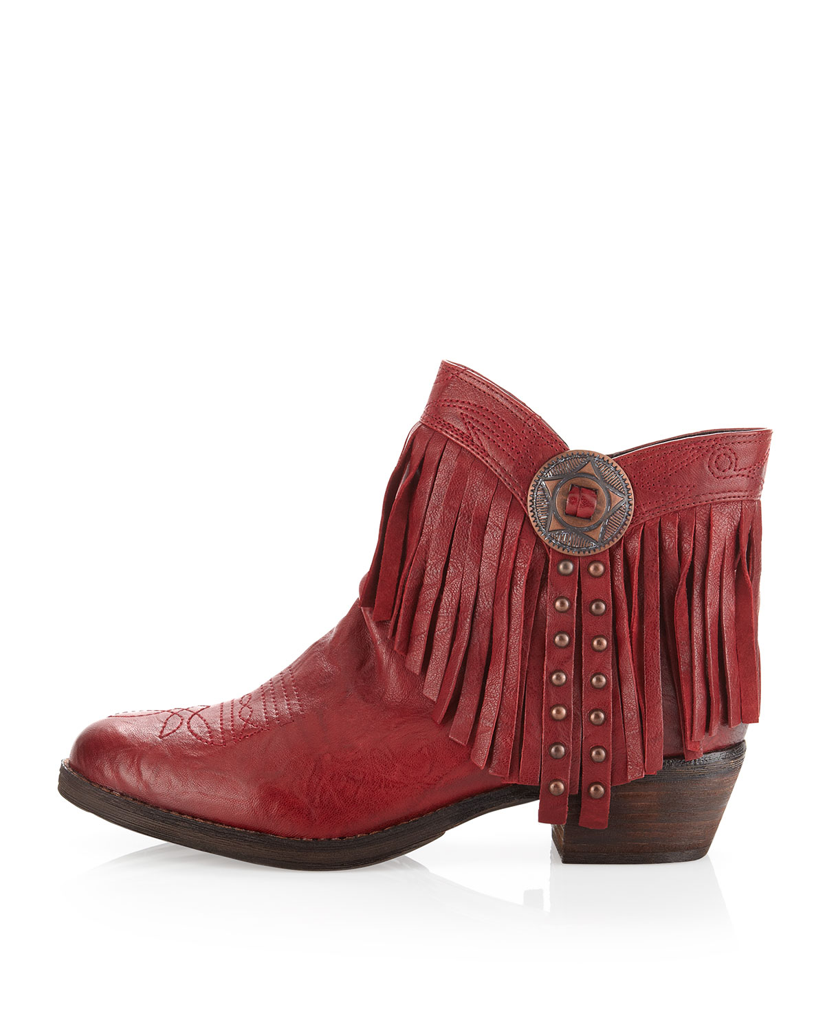 sam edelman sidney fringe ankle boot
