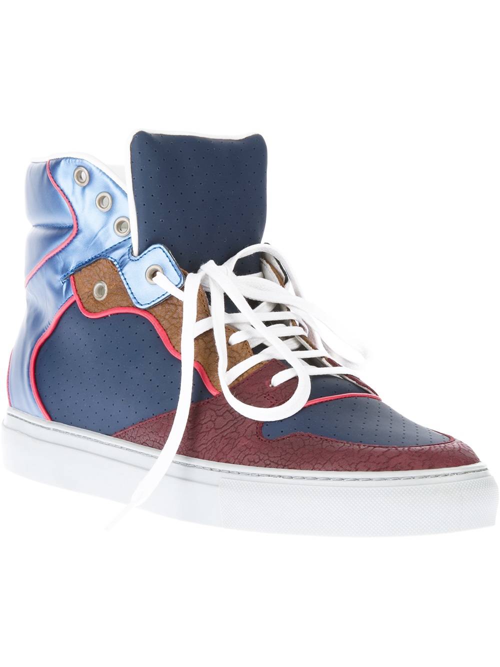 Balenciaga Holes Trainers in Blue for Men Lyst