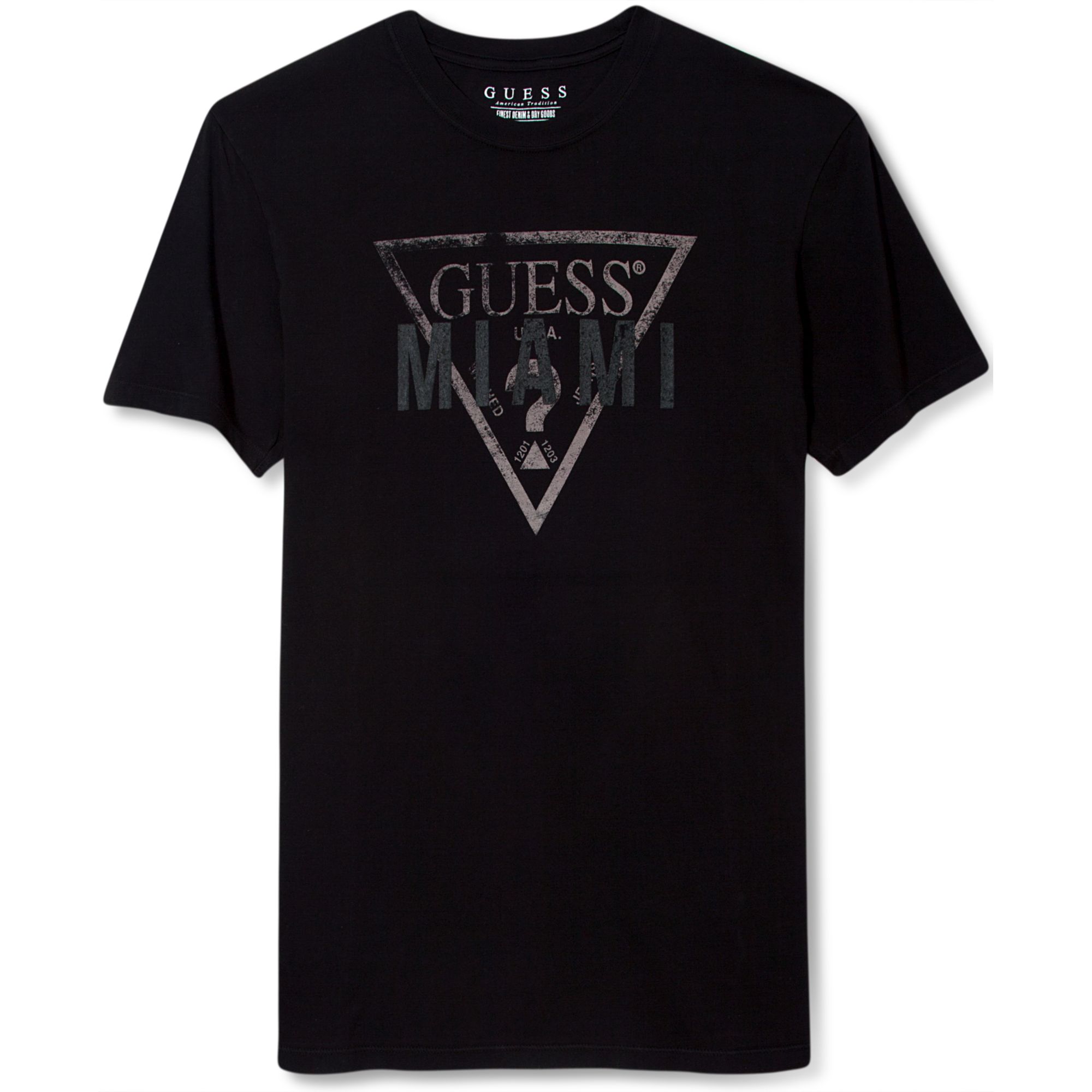 Lyst Guess Jeans Shirt Miami Logo Tshirt in Black for Men