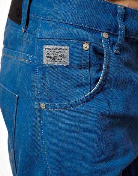 Asos Jack Jones Nick Lab Anti Fit Jeans in Blue for Men (Darkblue) | Lyst