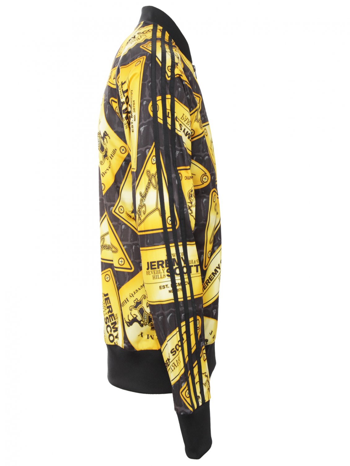Jeremy scott for adidas Unisex Plaque Track Jacket Yellow in Black for Men (yellow) | Lyst