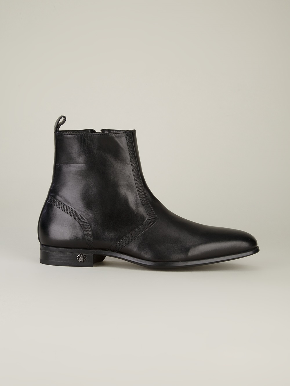 roberto cavalli chelsea leather boots