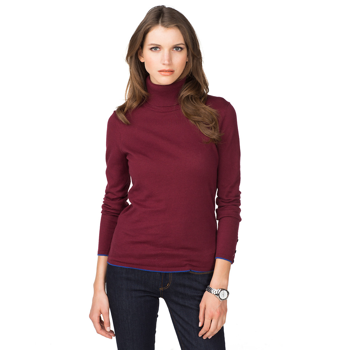 Tommy Hilfiger Molly Cashmere Feel Sweater in Red (tawny port-eur ...