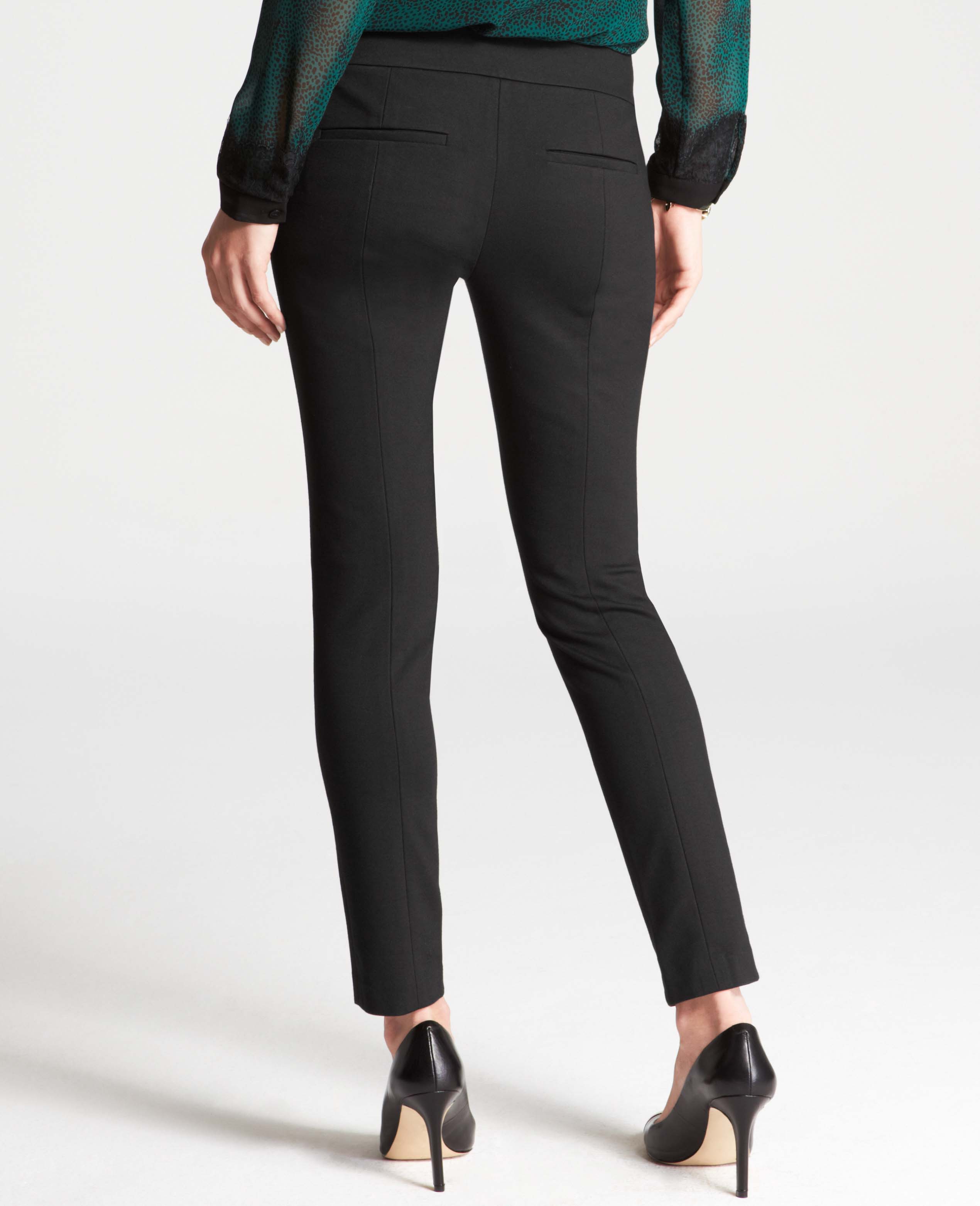 ponte skinny ankle pants