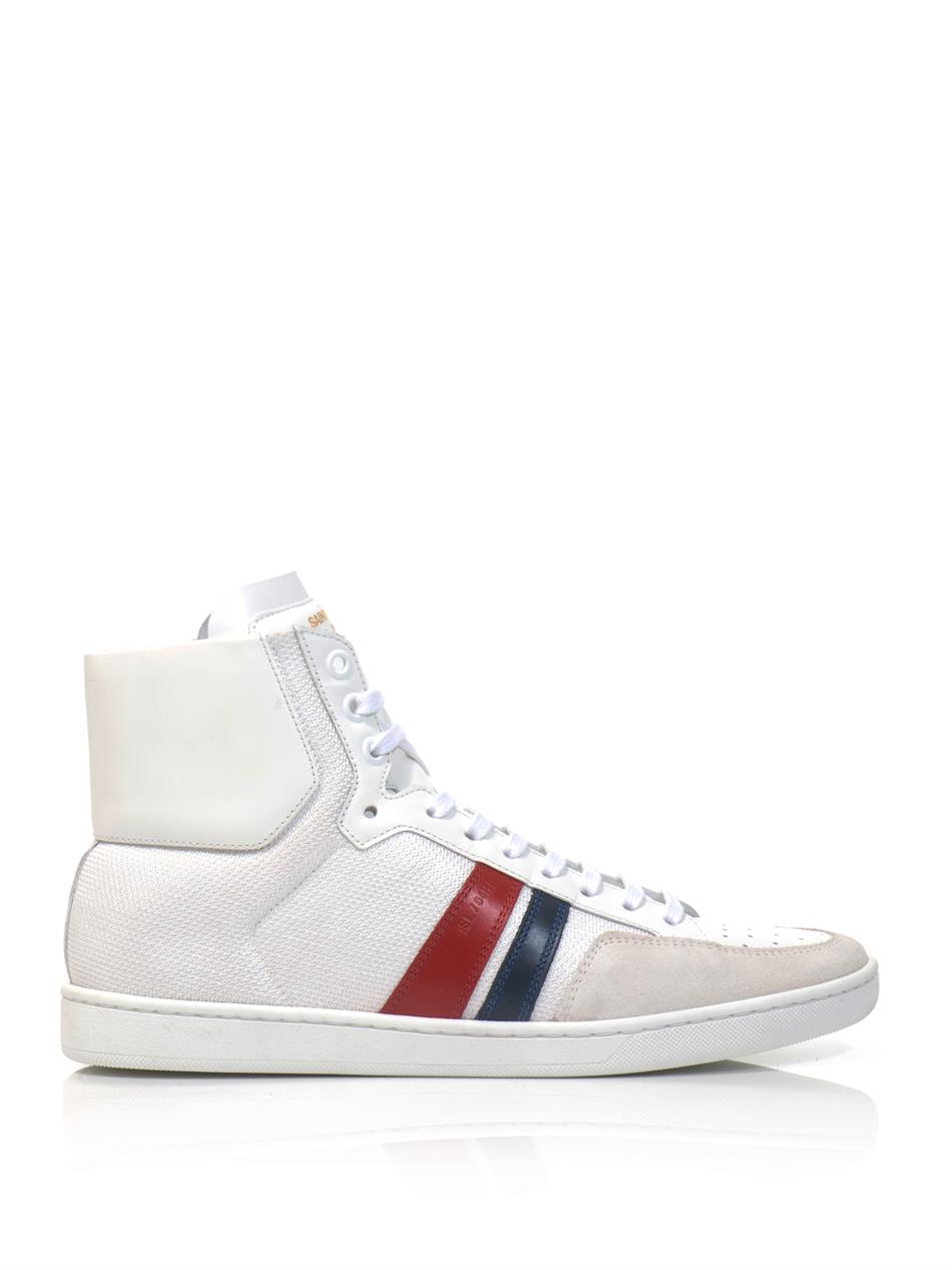 Lyst - Saint Laurent High Top Trainers in White for Men