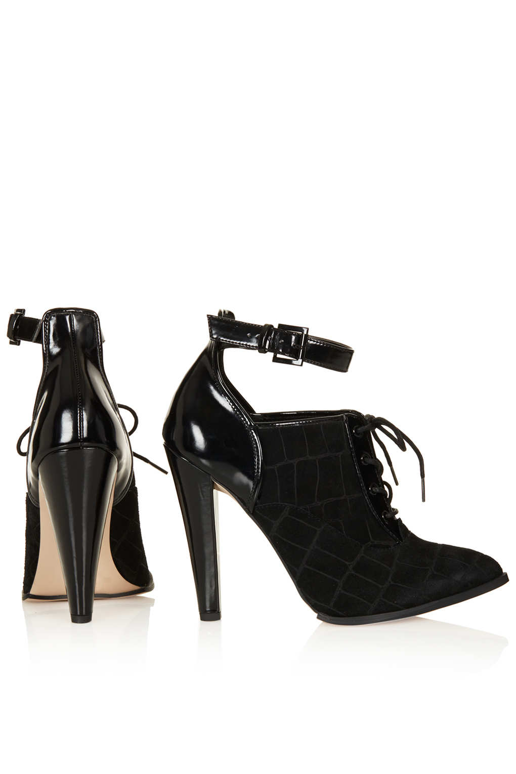 Lyst Ghoul Lace Up Shoe Boots in Black