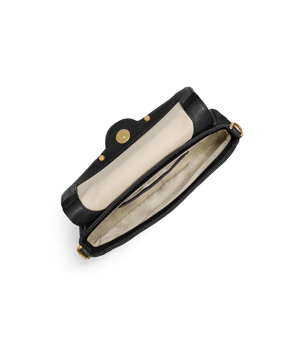 Tory Burch Amanda Mini Chain Crossbody in Black | Lyst