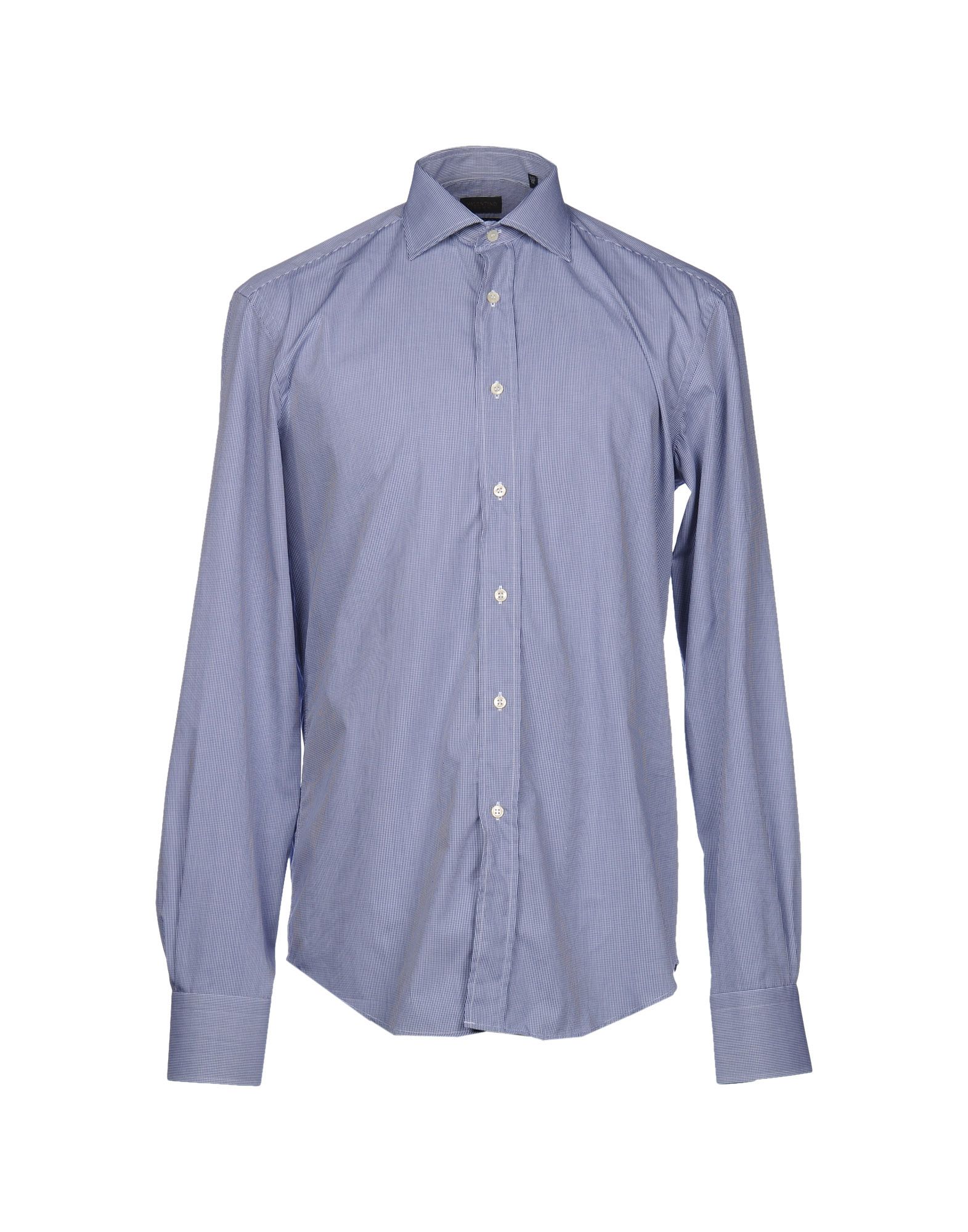Valentino roma Long Sleeve Shirt in Blue for Men | Lyst