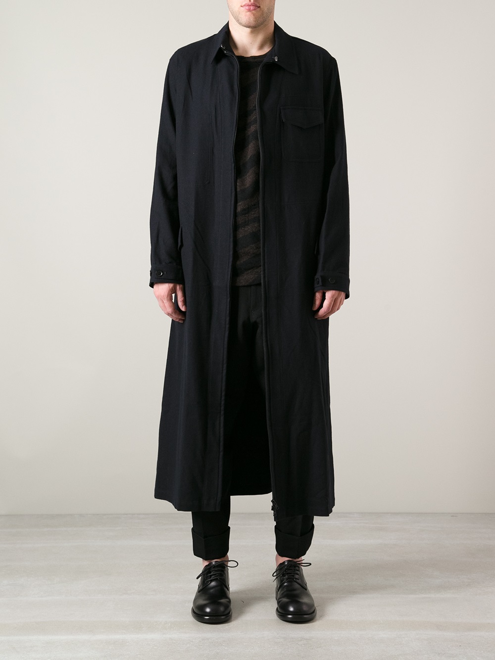 Lyst - Yohji Yamamoto Long Unlined Jacket in Black for Men