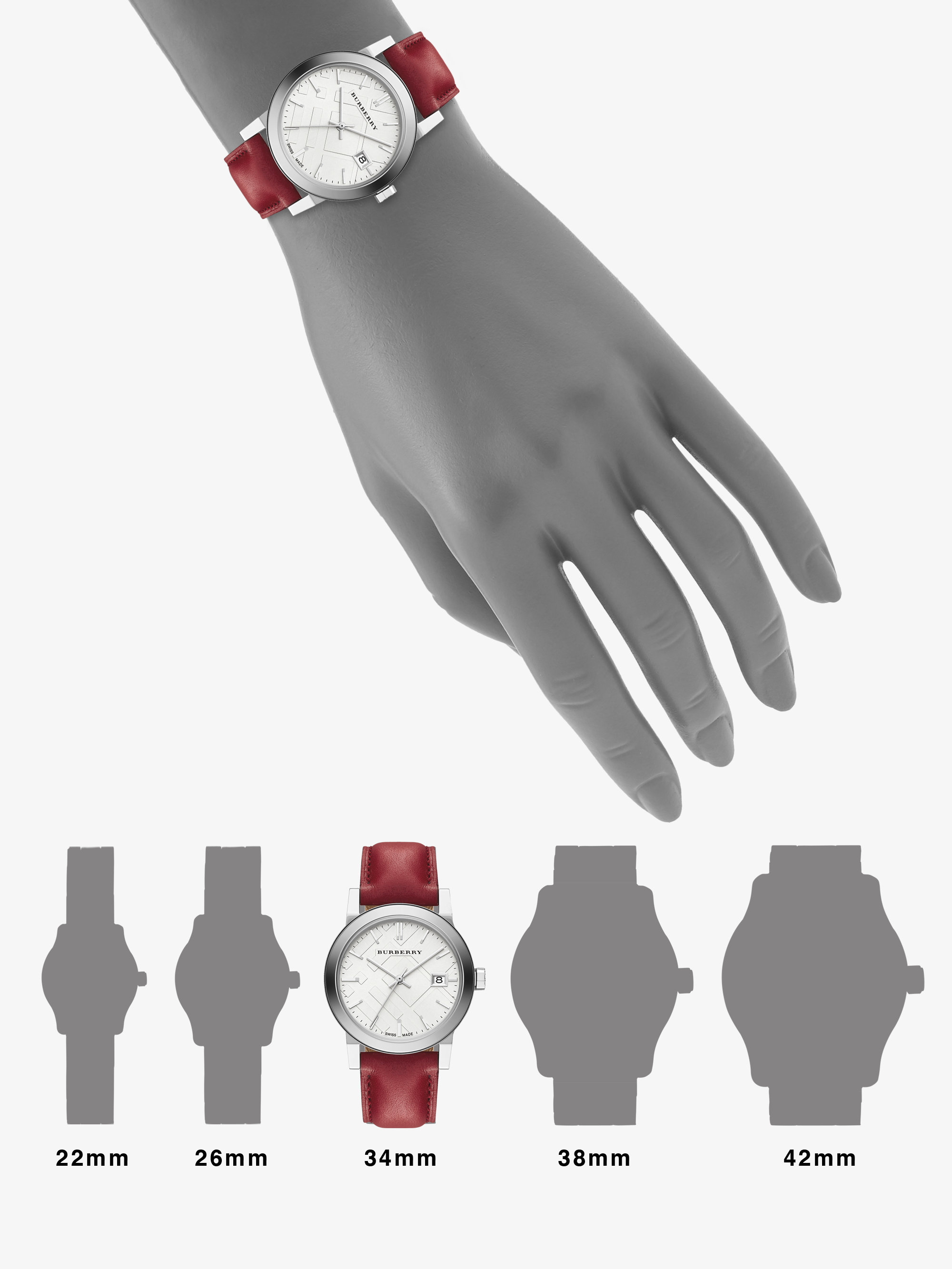 burberry watch womens red