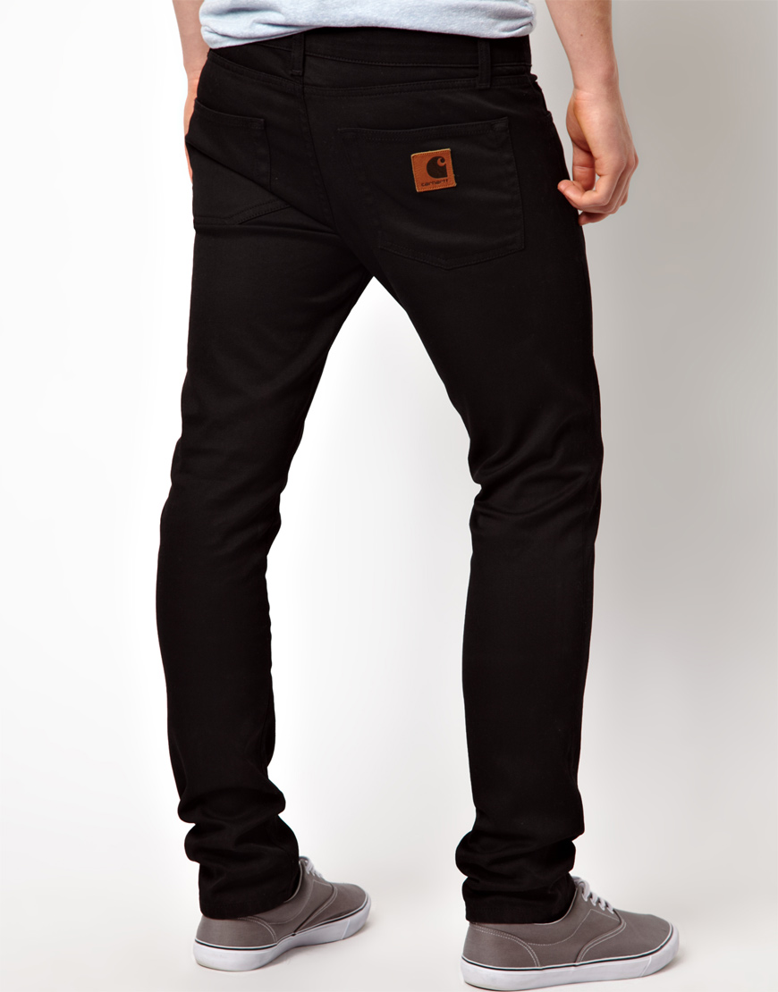 Carhartt Jeans Rebel Skinny Fit Black Rinse for Men | Lyst