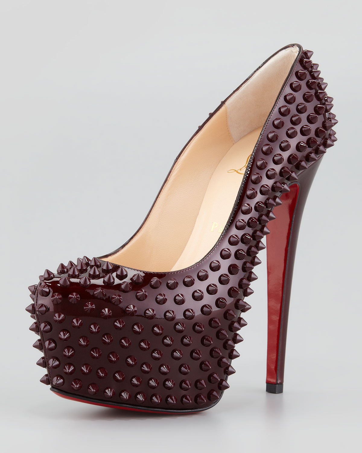 spiked red bottom heels