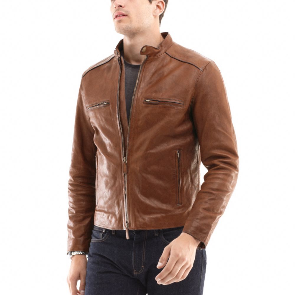 COACH Bleecker Leather Racer in Brown for Men | Lyst