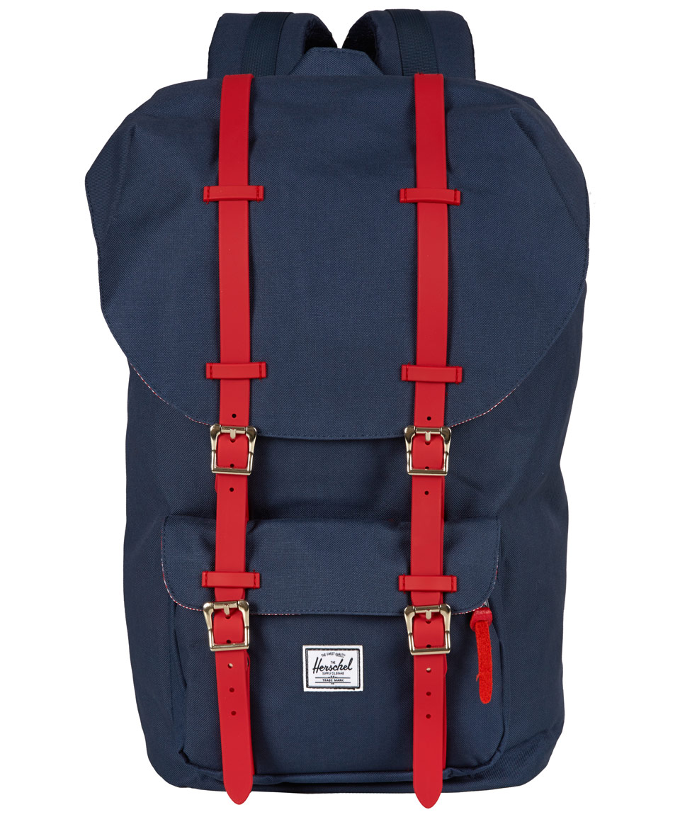 Herschel Supply Co. Navy Little America Rubber Backpack in Blue for Men