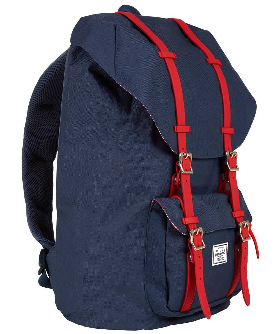 Herschel Supply Co. Navy Little America Rubber Backpack in Blue for Men