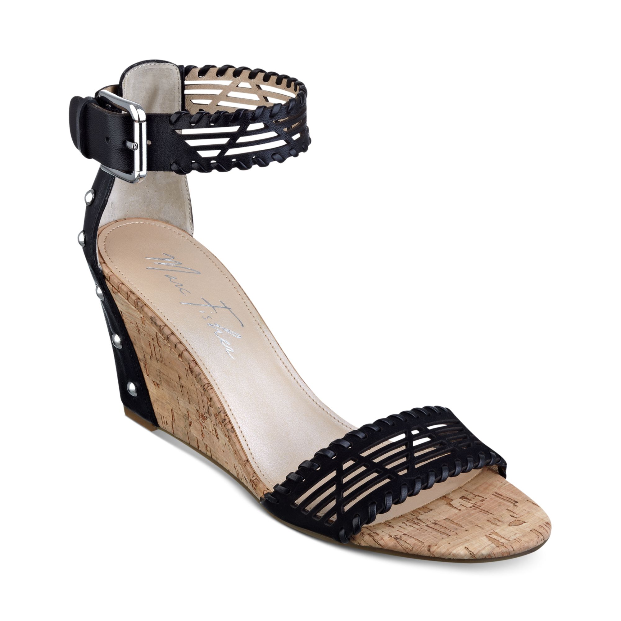 marc fisher black wedges