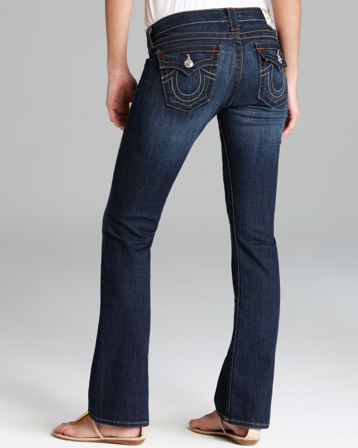True Religion Jeans - Petite Becky Bootcut With Flap Pocket In Dusty ...