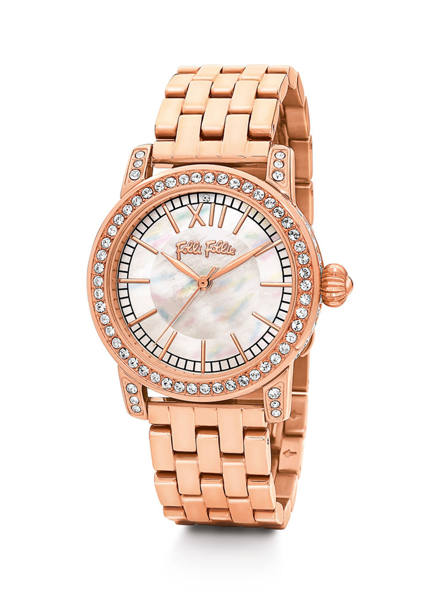 Folli follie Small Watchalicious Watch in Gold (Rose Gold) | Lyst