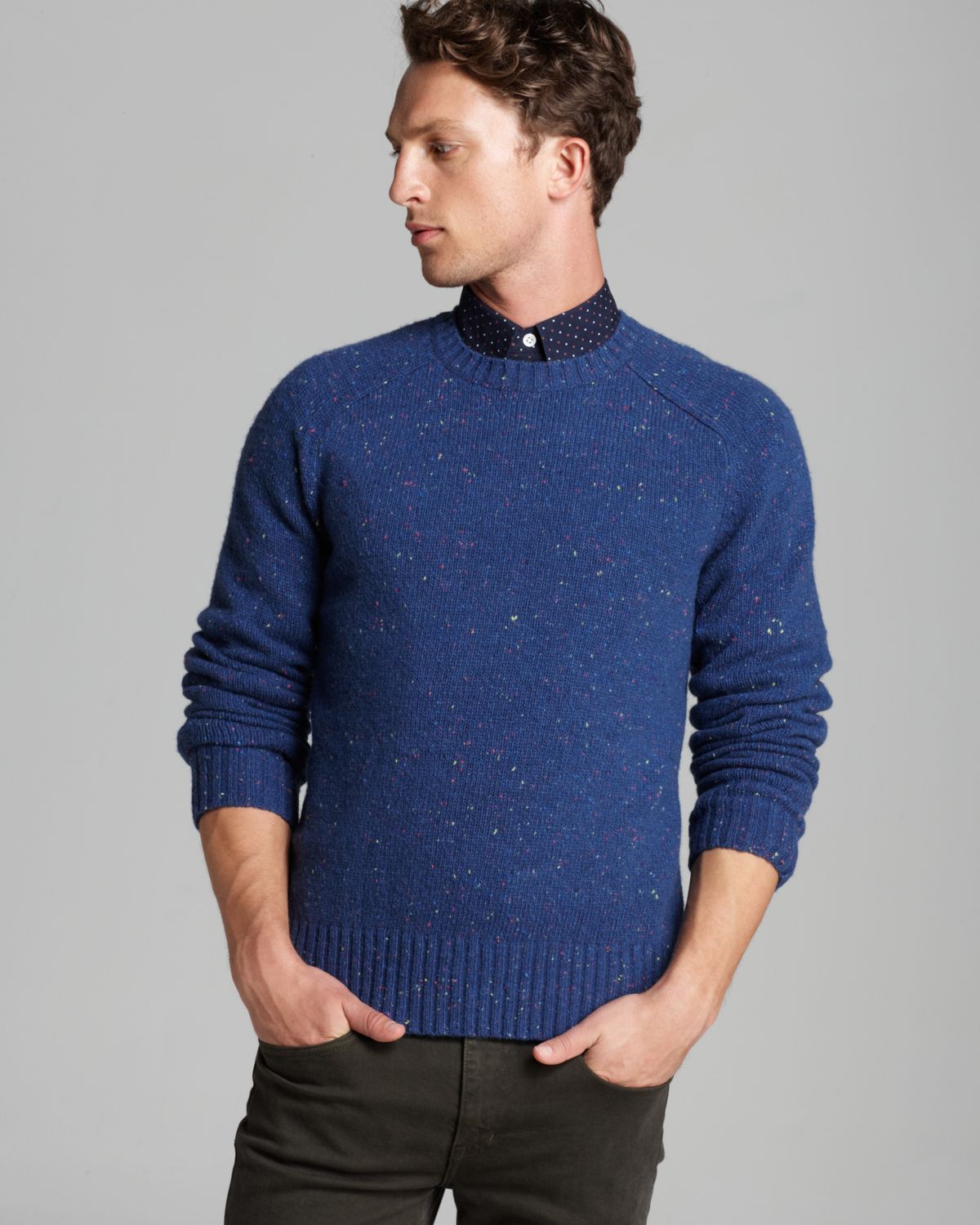 Lyst Jack Spade Crewneck Sweater in Blue for Men
