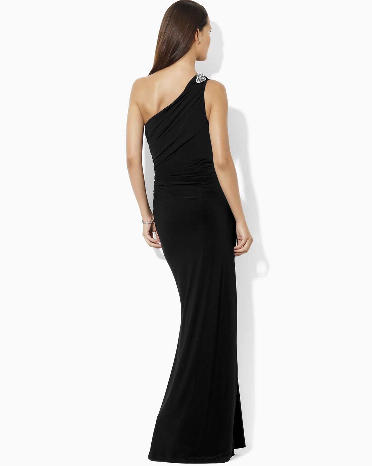 ralph lauren black long dress