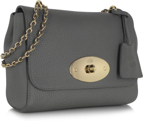 Mulberry Lily Gray Soft Grain Leather with Soft Gold Shoulder Bag in ... Mulberry Lily Gray Soft Grain Leather with Soft Gold Shoulder Bag in ...