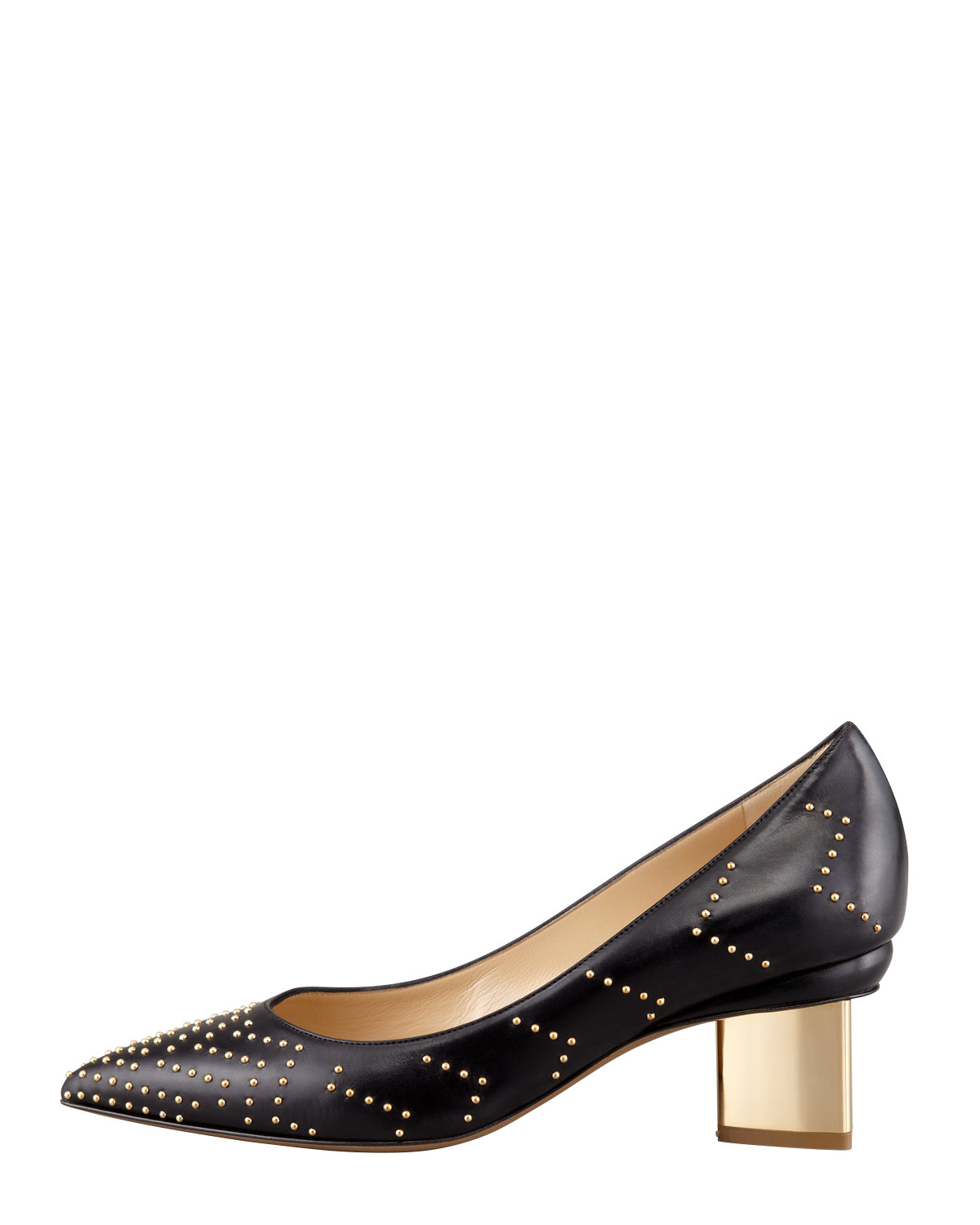 Nicholas kirkwood Studded Triangle heel Pump in Black Lyst